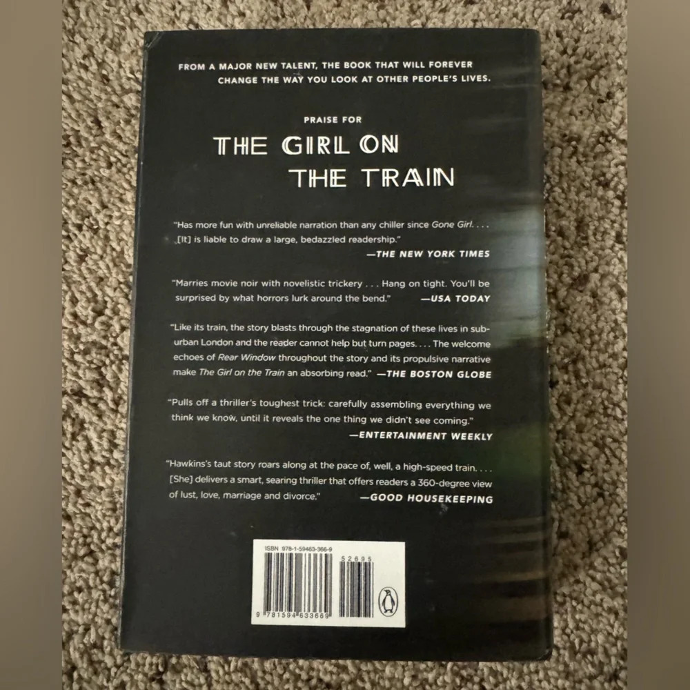 The Girl on the Train by Paula Hawkins hardback book - Picture 4 of 4